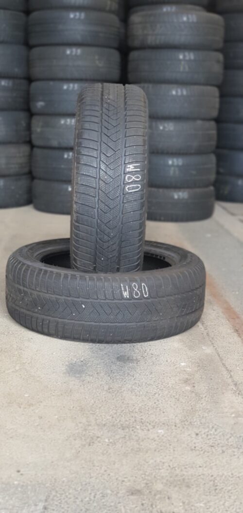 2x Winterreifen Pirelli Sottozero 3 (RSC) 245/50 R19 105V Dot2122 6-6,5mm W80 - Image 1