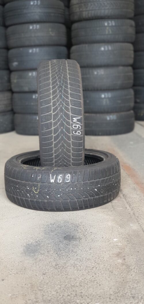 2x Winterreifen Dunlop SP Winter Sport 4D DSST (RSC) 205/45 R17 88V Dot2123 W69 - Image 1