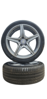 2x  Sommerräder Original Mercedes-Benz 18 Zoll (MIL) F77 A2054011100 DOT-16