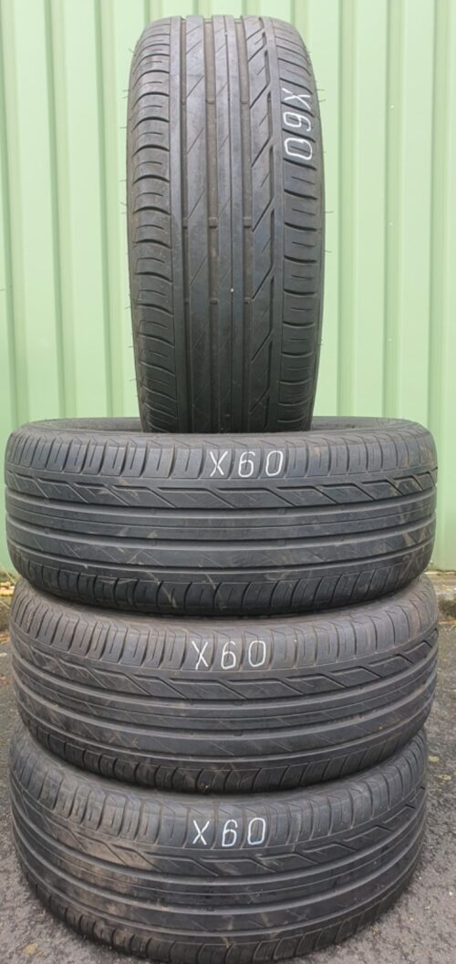 4x Sommerreifen Bridgestone Turanza T001 I (RSC) RFT 225/55 R17 97W 5-5,5mm X60 - Image 1