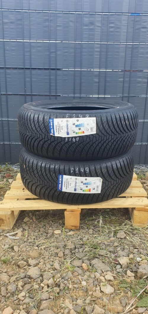 2x Allwetterreifen Falken EuroAllSeason A210 225/55 R17 101V (MIL) DOT22 F149 - Image 1