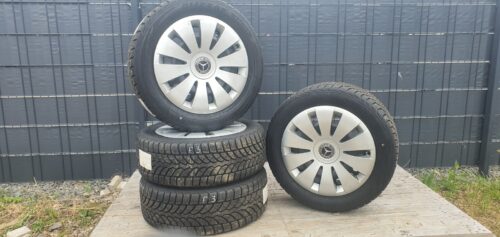 Mercedes Winterräder A B CLA GLA Original 16 Zoll Stahlfelgen + Radkappen DOT18 - Image 1