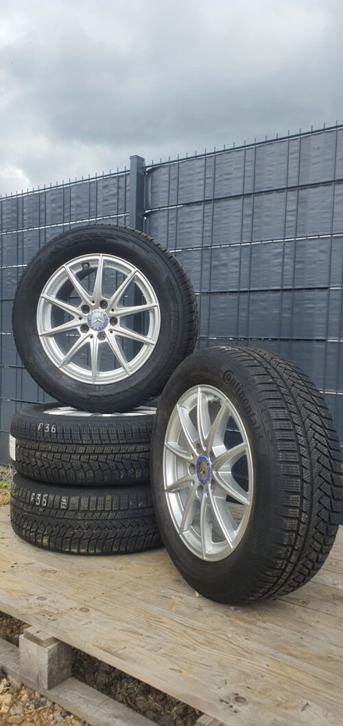 4x 16 Zoll Original Mercedes Winterräder A-Klasse B-Klasse CLA RDKS DOT19 (MIL) - Image 4