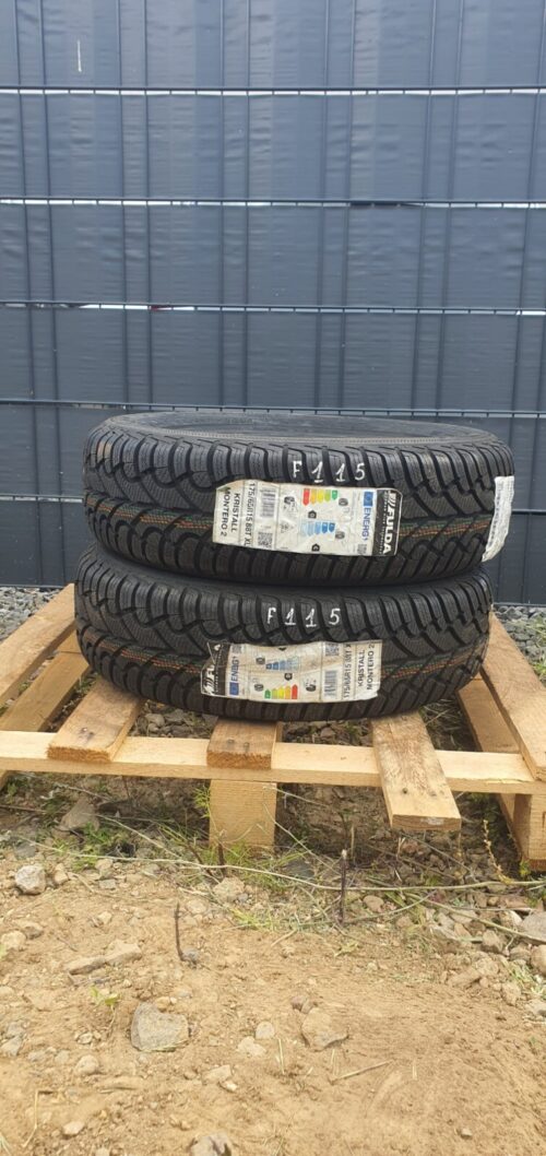 2x Neu Winterreifen Fulda Kristal Winter 175/65 R15 88T (MIL) DOT21 F115 - Image 1