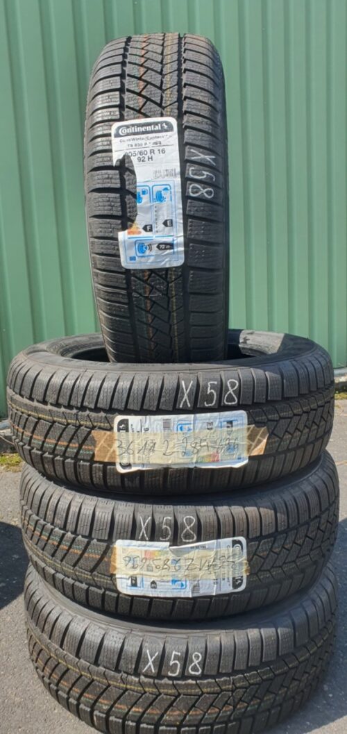 4x Winterreifen Continental ContiWinterContact TS830P SSR (RSC) 205/60 R16 X58 - Image 1